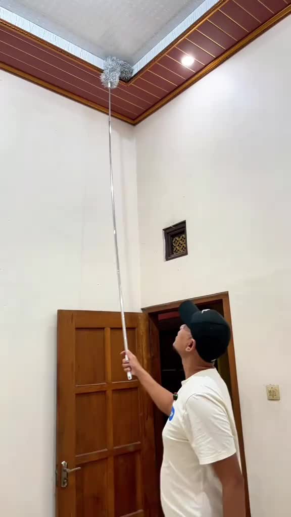 Kemoceng Bulu Microfiber Fleksibel 280cm dengan Stick Extendable
