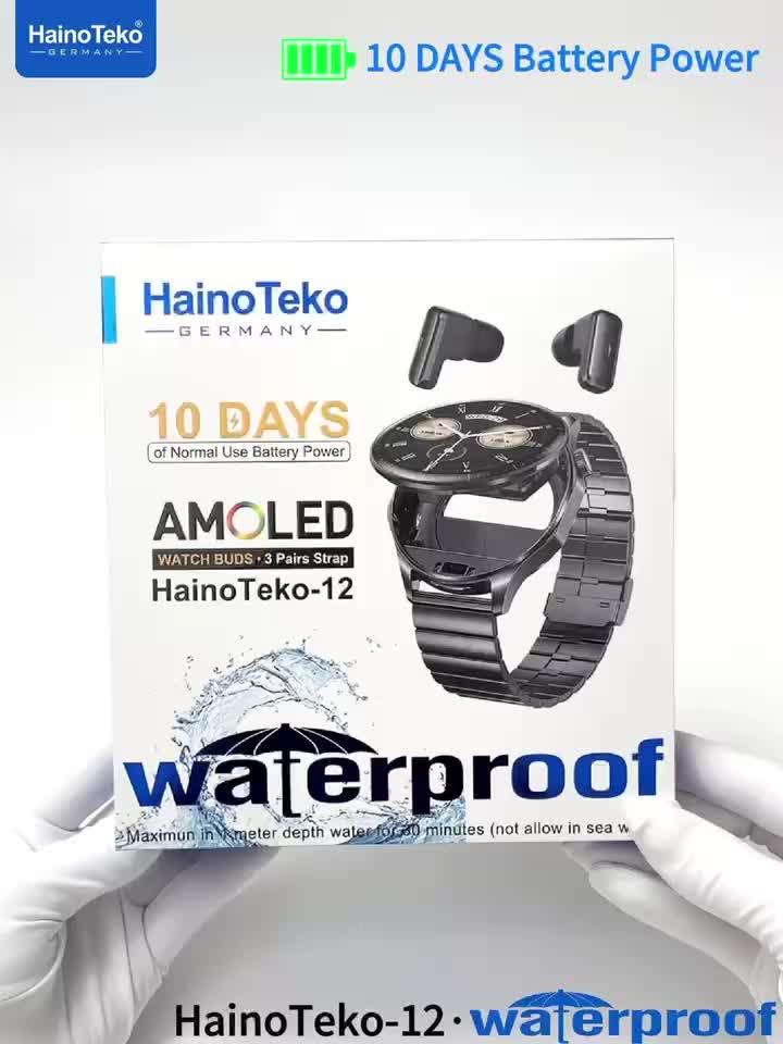HainoTeko-12 Watch Buds – Smartwatch + TWS Earbuds dalam Satu Perangkat!