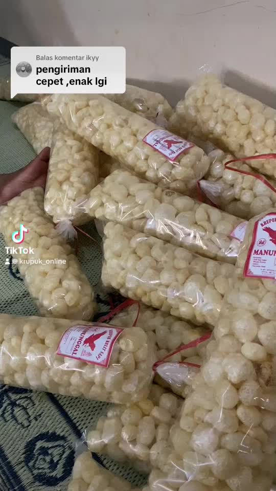 BUNDLING 2 Ball krupuk kulit sapi asli halal Food Cemilan Snack Makanan Pedas Kerupuk murah Keripik
