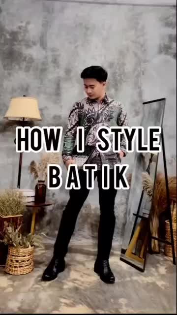 Kemeja Batik Lengan Pendek Hem baju Batik Pria Lengan Pendek M L XL XXL 3XL Warna Hitam - Merah, Katun Mewah Motif Keren Kerja Nyaman