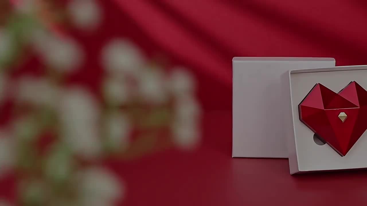 DIAMOND HEART PROMISE RING BOX - HIDDEN JEWELRY / BOX CINCIN NIKAH LAMARAN TEMPAT KOTAK BUNGA MAWAR DIPUTAR HADIAH ANNIVERSARY ULANG TAHUN SUAMI ISTRI COWOK CEWEK PASANGAN KALUNG GELANG KADO PACAR