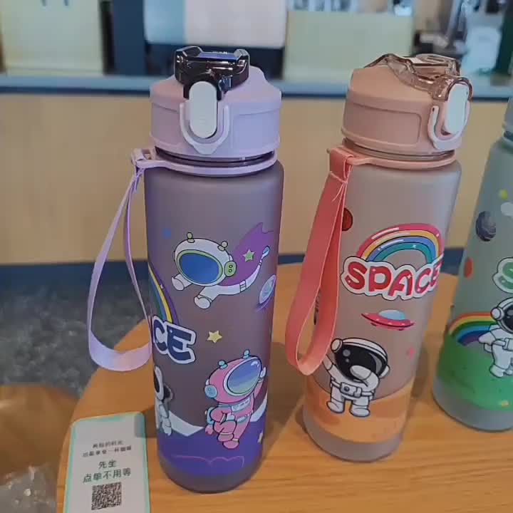 Botol Minum Anak Motif Sanrio Karakter Lucu Ukuran 600ml Sedotan + Tali Tangan BOTOL 1006 SANRIO -Zs