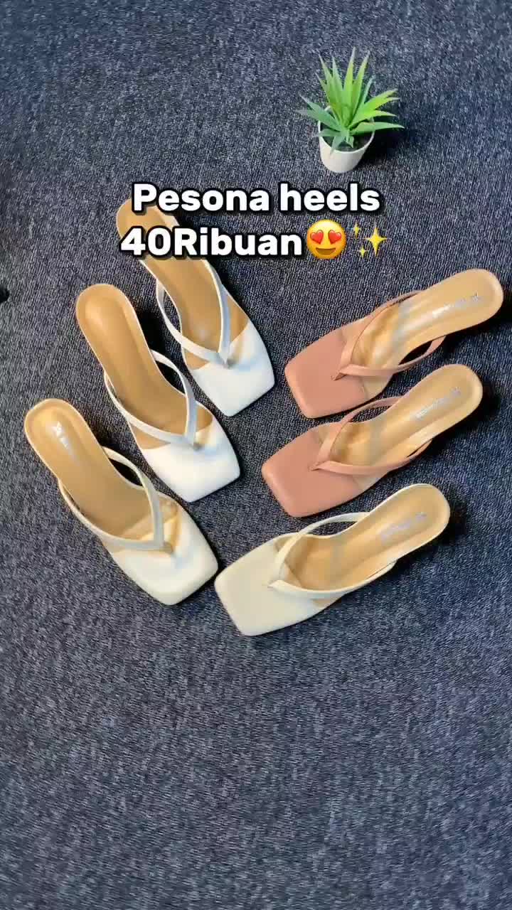 Sandal Heels Hak Tahu Jepit 5 CM RD 899 Sendal Wanita