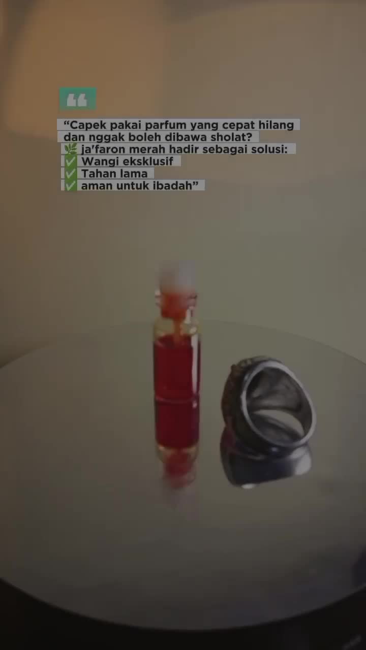 minyak jafaron merah 3ml botol vial tester minyak wangi tidak Mengandung alkohol