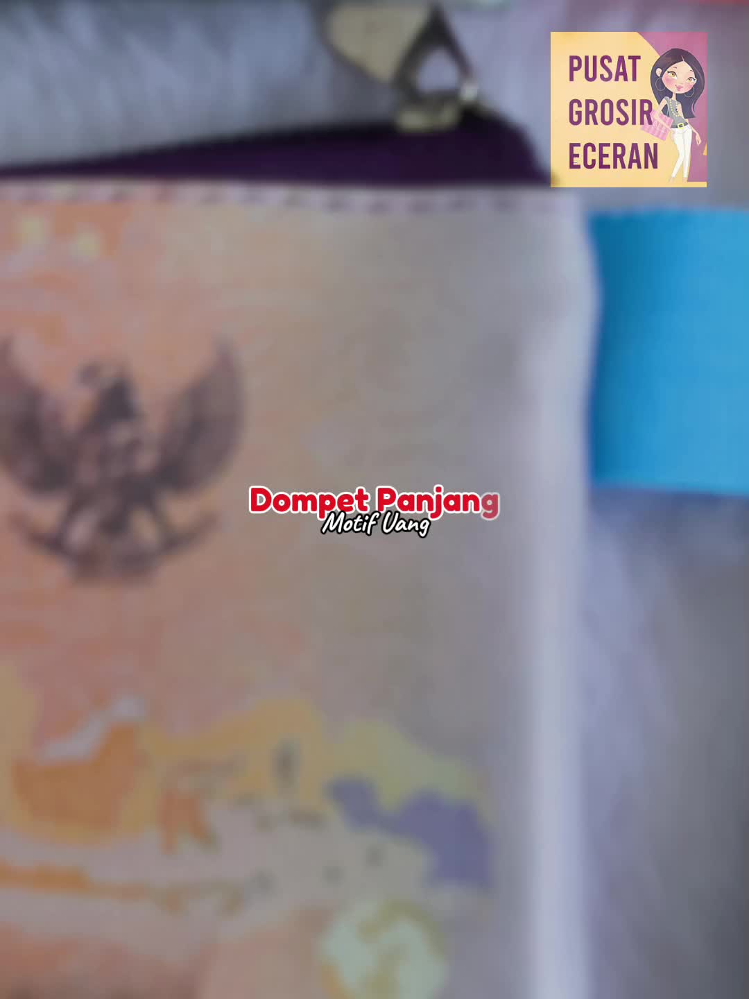 Dompet Panjang Uang Tidak Dilipat Dompet Motif Uang Dompet Souvenir