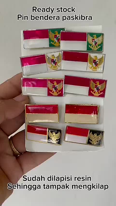 Tag Pin Bendera Upacara Paskibra Sekolah Bros Klip Paskib Clips