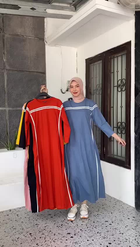 Dress List Combad 20s - Gamis Kos Two Tone - Tans Collection
