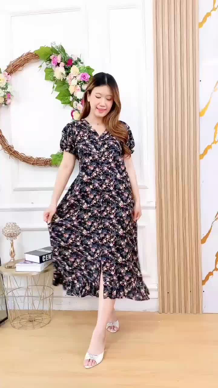 DASTER LILI PANJANG KANCING MOTIF || DASTER PUTRI BALI || DASTER RAYON KEKINIAN BUSUI