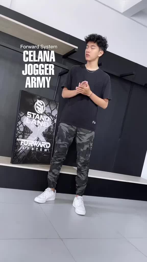 Celana Cargo joger jogger pria zipper Forward System Ariel Sport