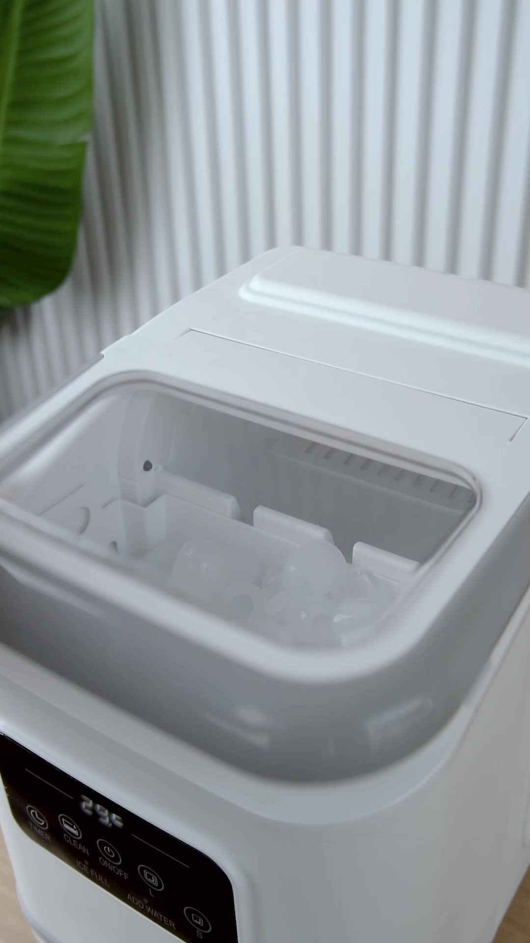 Iceler Mesin Es Digital Kontrol/ Touch Screen/ Setting Timer ON/OFF/ Automatic Cleaning/ Ice Maker Home Use