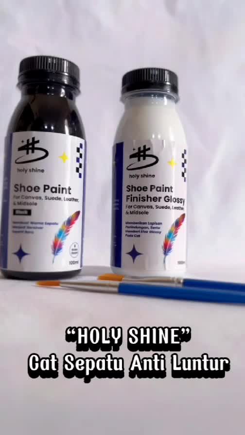 Holy Shine Cat Sepatu Kanvas/ Kulit / Shoe Paint Waterbased 100ml