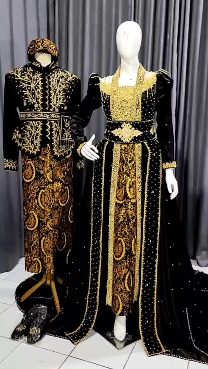 set kebaya pengantin bludru jawa premium pengembang bokong