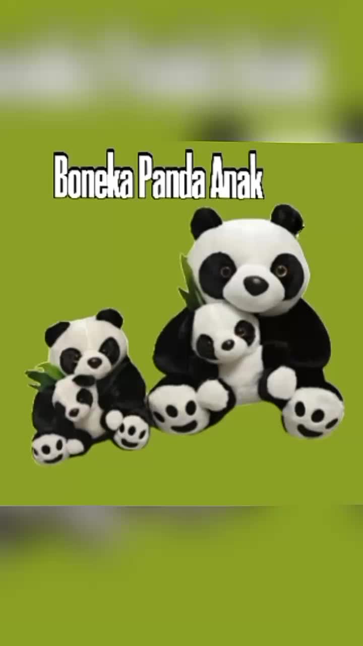 Panda Anak 2 in 1 Telapak 40cm SNI boneka hewan