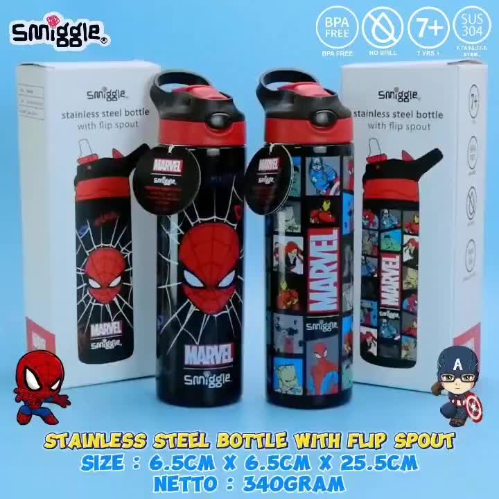 BOTOL MINUM ANAK STAINLESS STEEL FLIP 520ML TAHAN PANAS DINGIN