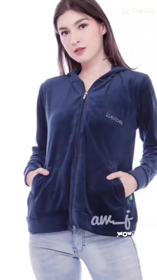 mahesa -jaket  BEBE beludru wanita bahan import quality bertudung kupluk  halus soft lembut terdapat size l,xl bisa cod bayar di tempat