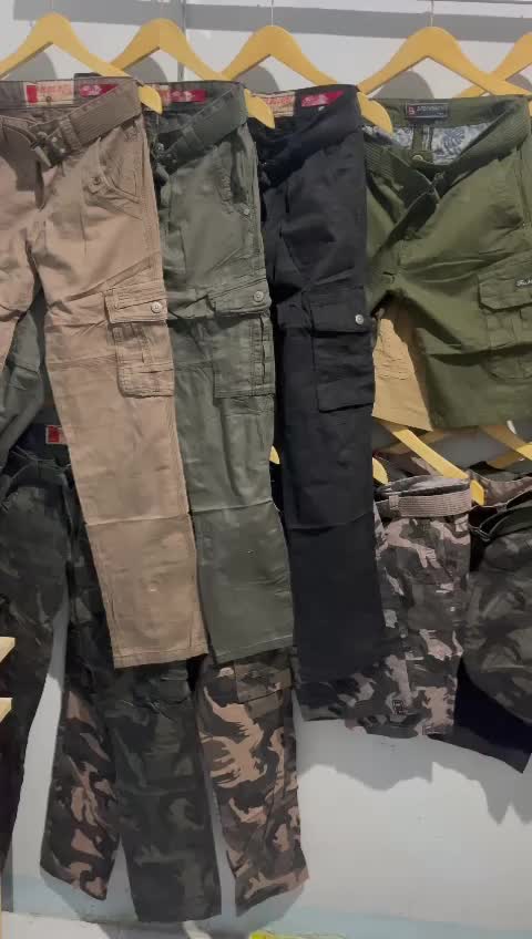 Celana Tactical Pendek Pria Cargo Loreng Cowo Cowok Dewasa Kanvas Import - Shorts, Nyaman Gunung Panjang Army Hitam