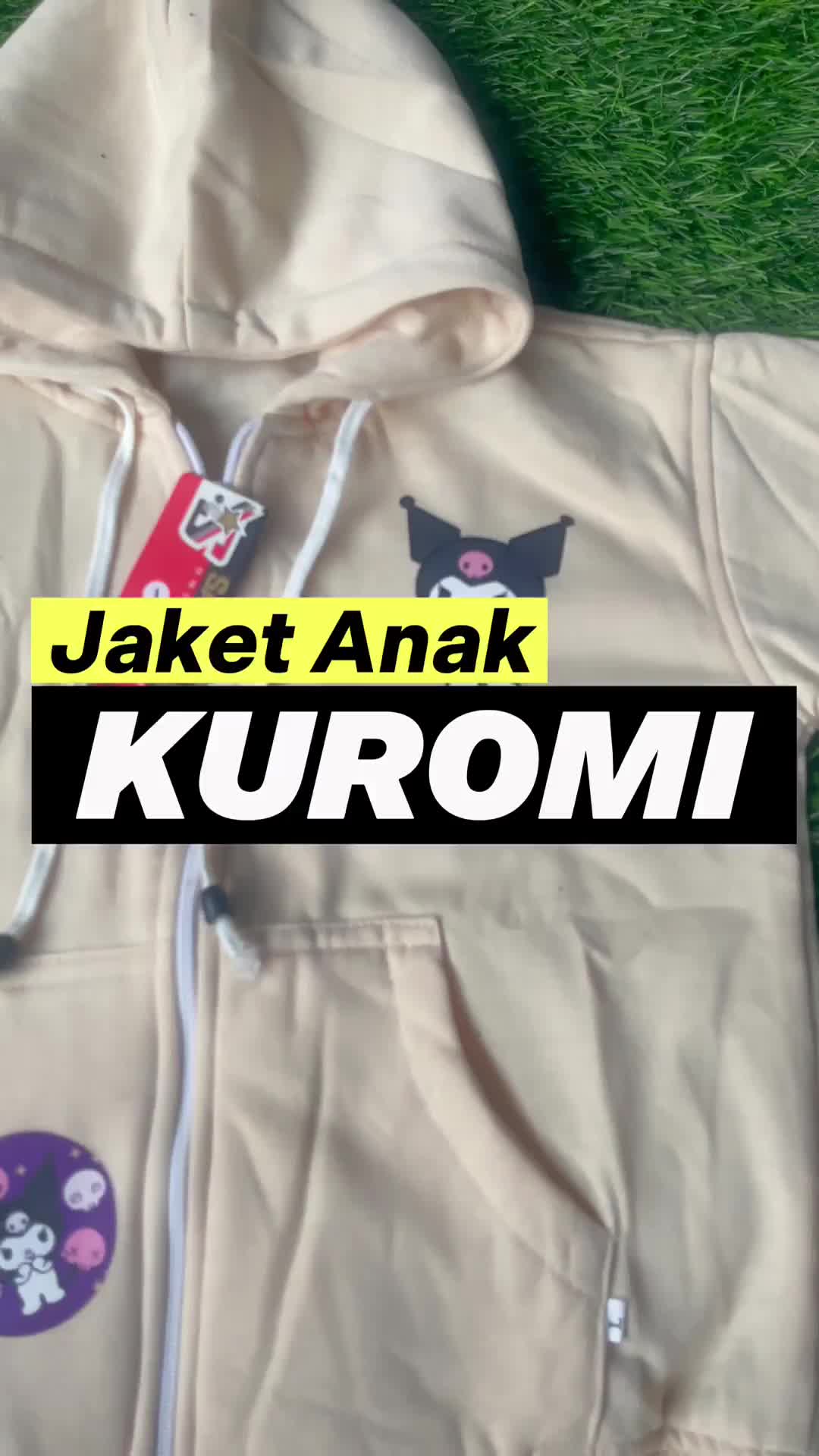 TERBARU Jaket Hoodie Zipper Anak KUROMI Usia 2 - 12Tahun Jacket Sweater Anak Laki Laki Perempuan Distro Premium