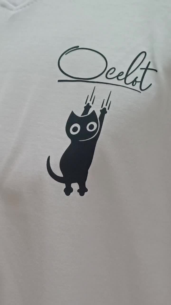 Ocelot Kaos Polos V neck bahan PE / Poliester Pria I wanita lengan Pendek Round Neck | Outlet Kaos Baju Distro Atasan Dewasa