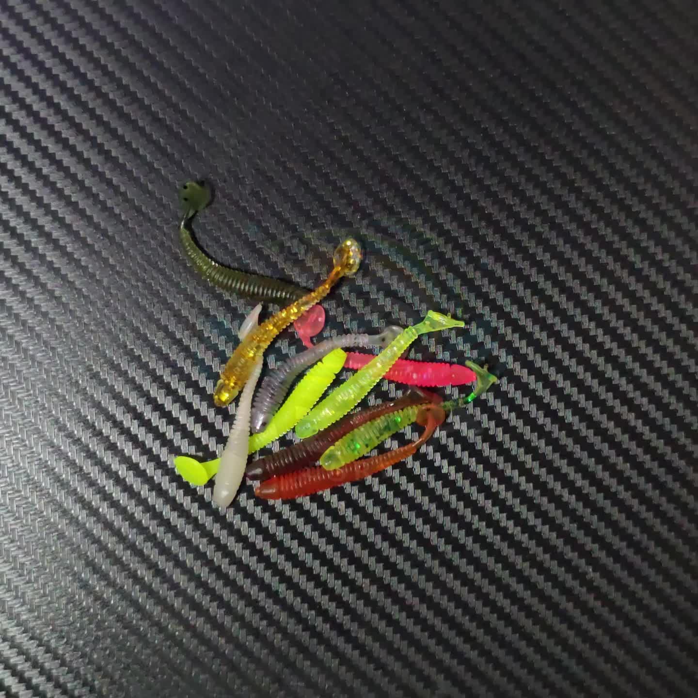 Umpan Pancing Softlure Cacing Worm Lure isi 50pcs umpan Ikan Laut casting