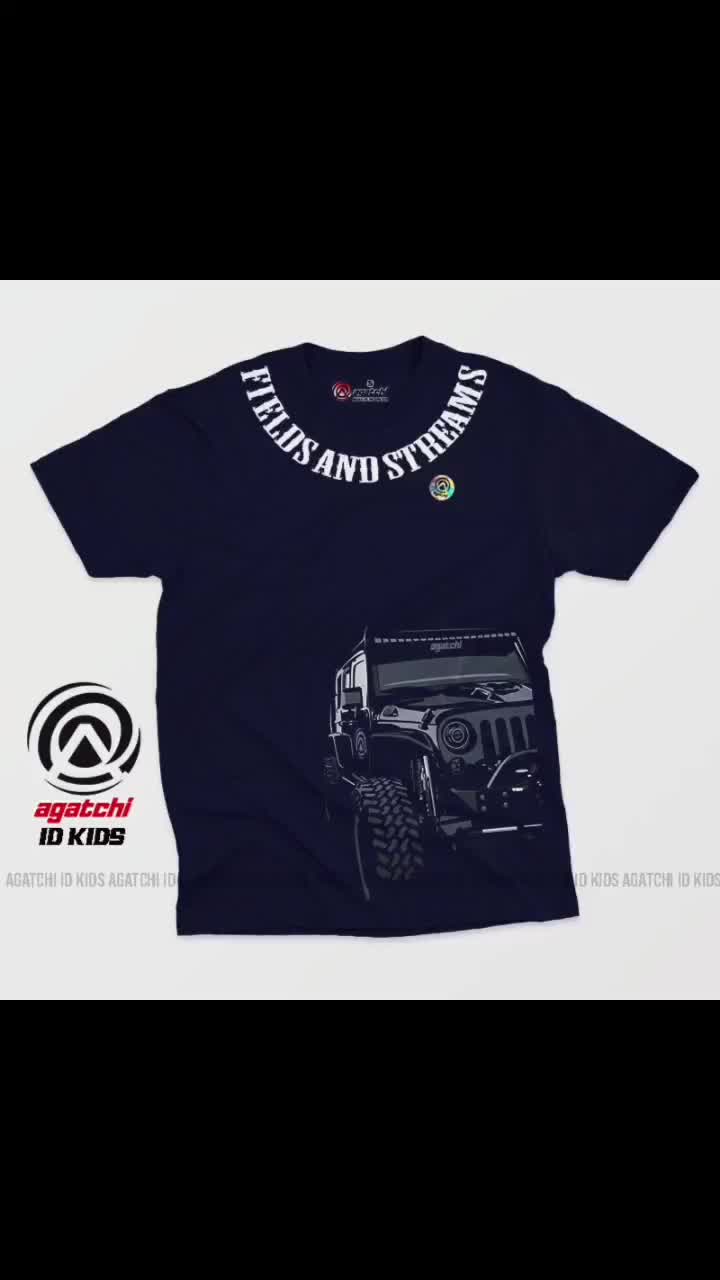 Baju Anak / Kaos Atasan Anak Laki-laki / Kids T Shirt Motif Mobil Offroad - Mobil Offroad