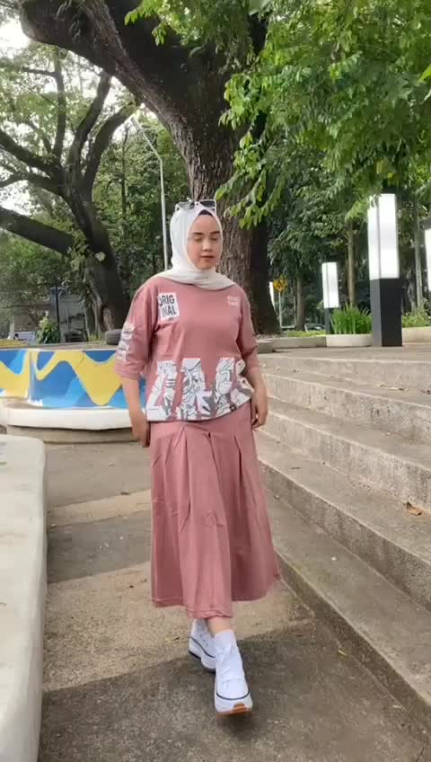 Setelan Rok Panjang DM3 Cloth Atasan Oversize