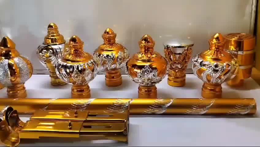 HARGA SEPASANG ( COD ) Tutup Korden / Gordyn / Endcup Model Baru  Warna EMAS / GOLD ( Sepasanng / 2 pcs )