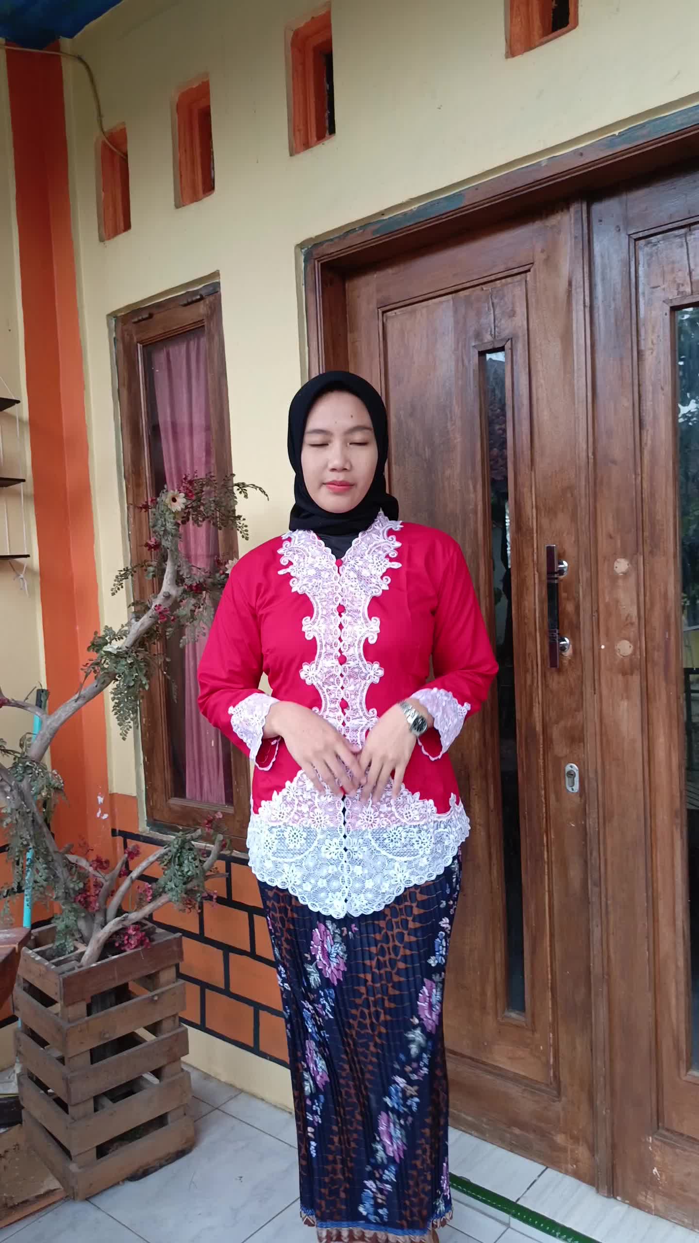 SPESIAL AGUSTUSAN KEBAYA ENCIM TERMURAH/KEBAYA MODERN Size Jumbo 85KG Baju Wanita Dewasa Tangan Panjang Dress Atasan