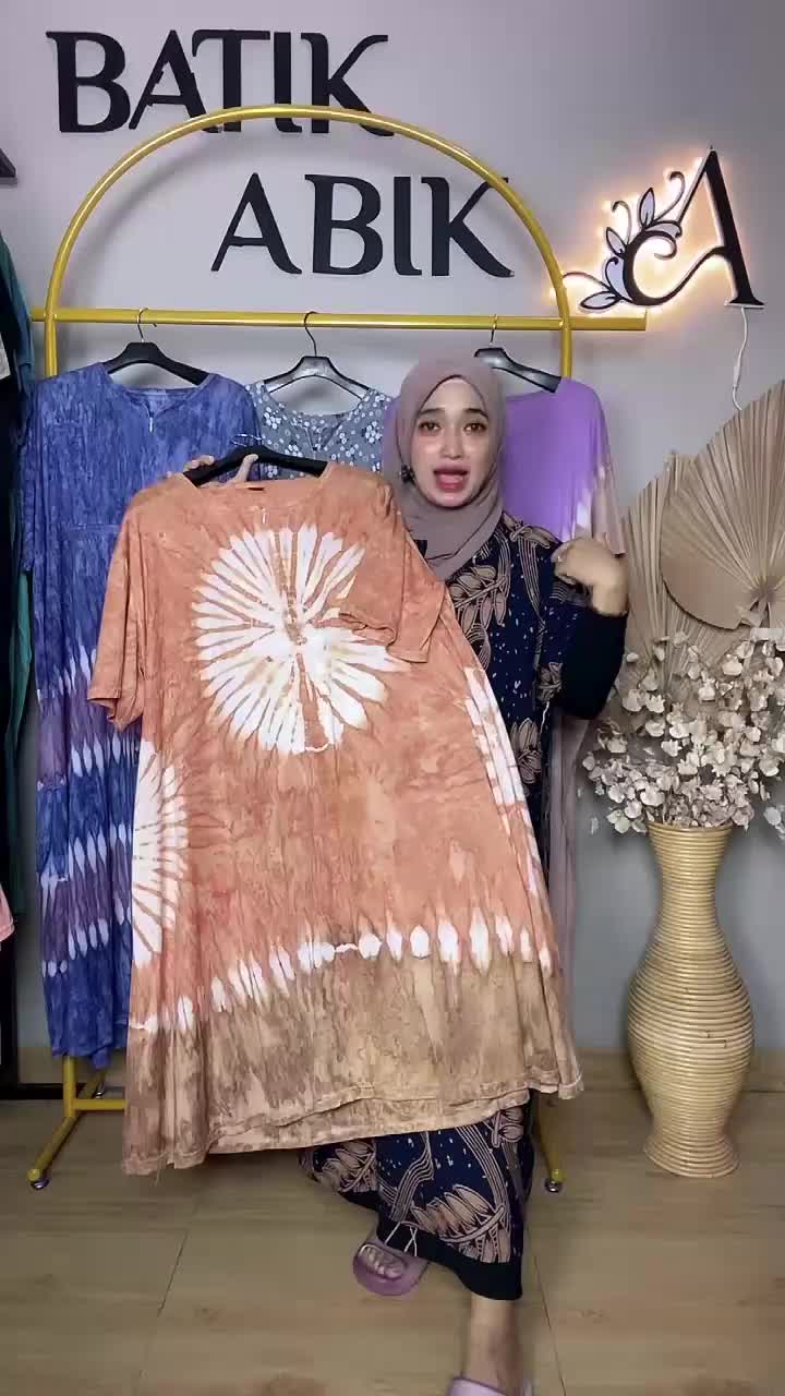 Daster Kaos Super Jumbo Payung Busui Resleting LD 130CM ibu hamil Wanita Bumil Katun