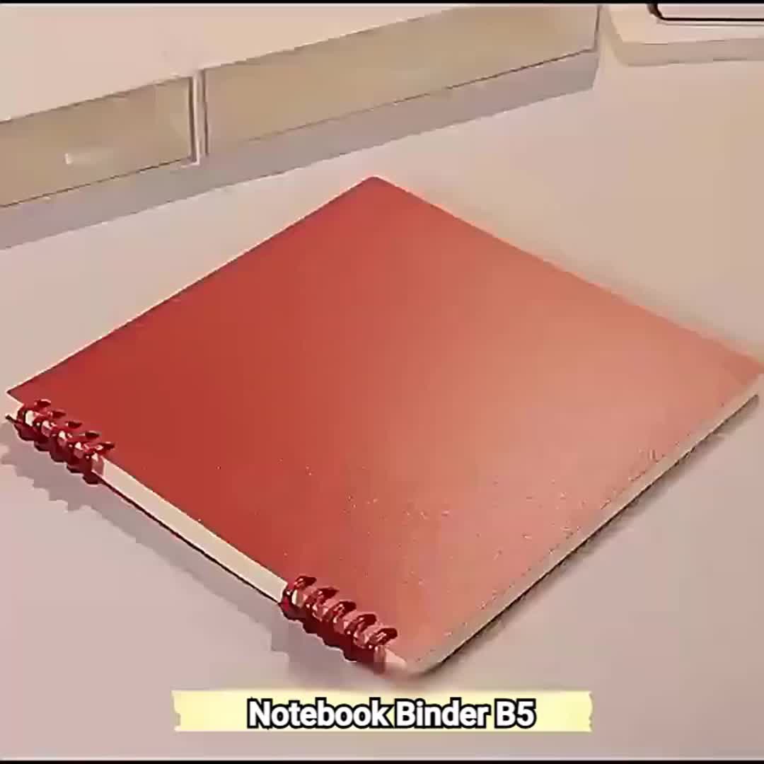 【COD】Notebook Binder B5 360° / Buku Flip Vertikal Sistem Ring / Buku Catatan Aesthetic Lucu Tulis Sekolah Journaling Aesthetic Buku Jurnal Buku Catatan BukuNote Stiker Buku Tulis Aesthetic SekolahStationary Kertas Binder Stationery Paper Tinta cover/ Grid