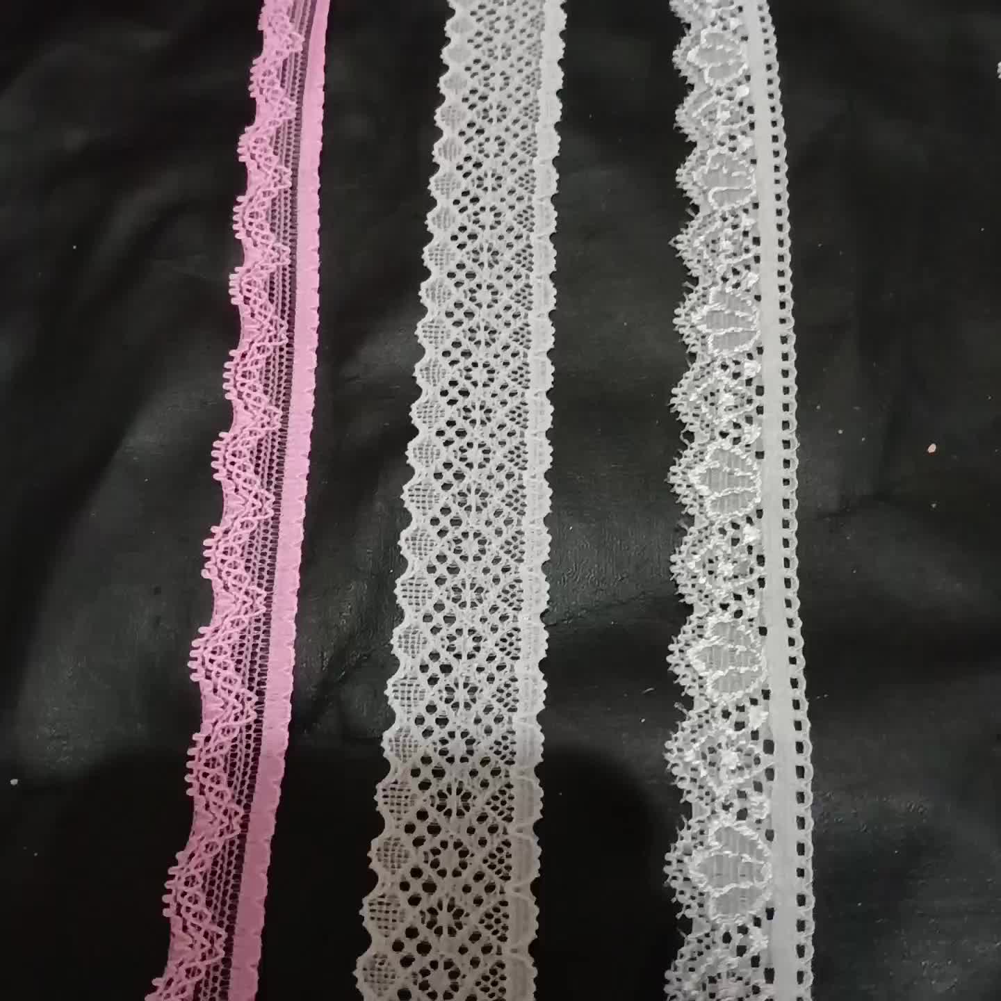 Renda Karet untuk baju panjang per15 yard atau 13.5meter