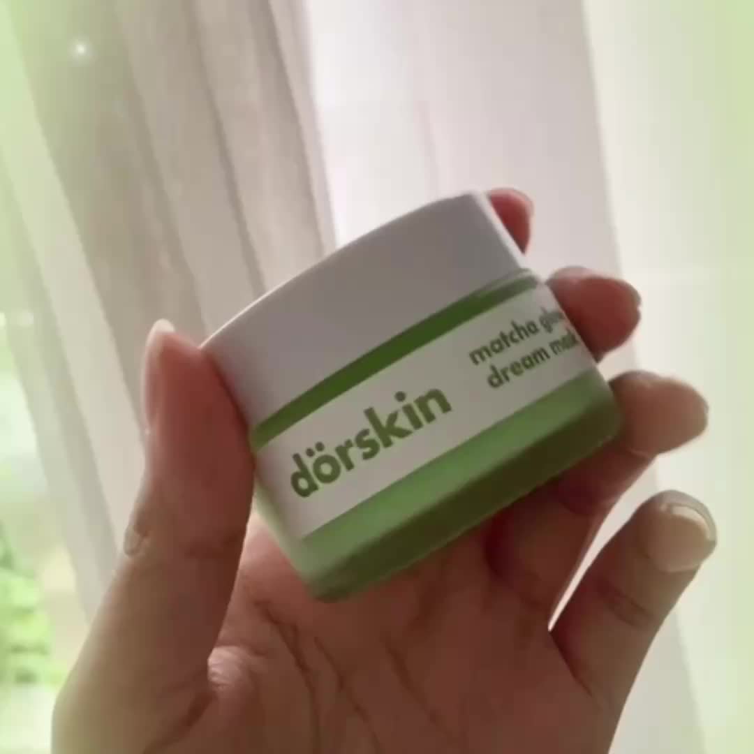 [BEST SELLER] Dorskin Multifungsi Matcha Glow Dream Mask Moisturizer - 3in1 Pelembap Sleeping Mask Masker dan Obat Totol Jerawat dengan Centella Asiatica Niacinamide Mencerahkan & Merawat Wajah Berjerawat Serta Bekasnya Extract Vitamin