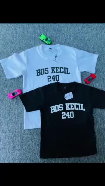 Kaos Anak BOS KECIL 240 Azm kids 1 - 10 Tahun Fashion Cotton
