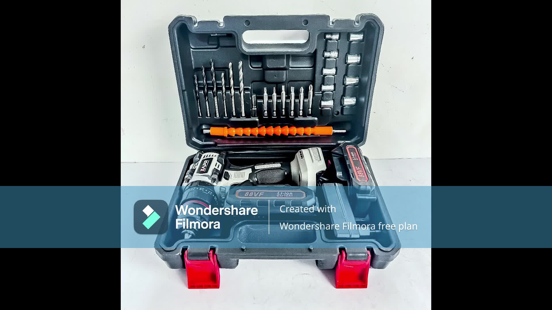 APR BOR impact drill BRUSHLESS TYPE AP85+ 10mm keyless auto lock 2baterai lxt 88v mesin bor besi kayu driver sekrup drill