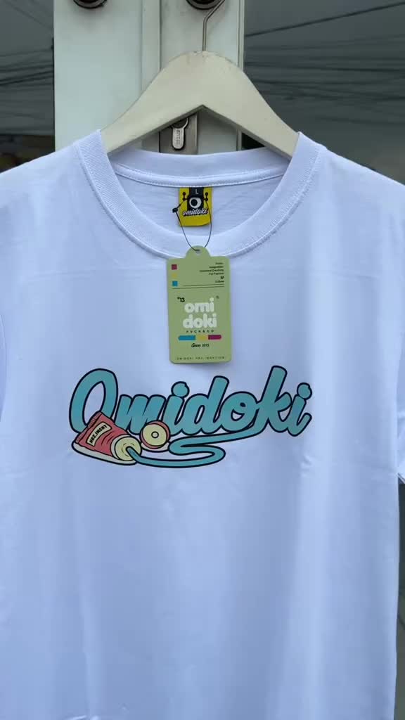 Omidoki Tshirt Rugby White Kaos Pria Distro Katun Baju Combed Nyaman Cowok Branded Tee