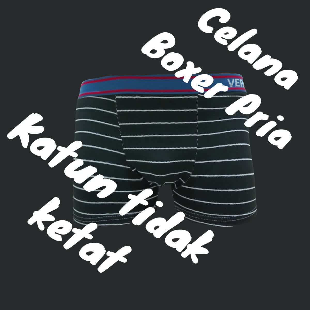 3pcs Celana Dalam  Pakaian Dalam I Boxer Pria Premium Quality I Terbaru Pendek Katun Nyaman spender-H