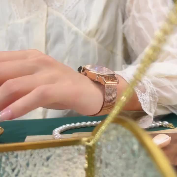 Jam Tangan Wanita OLEVS Original Anti Air Tahan Kecil Branded Elegan Analog Rose Gold Women Watch [ JamKita.Luxury ]