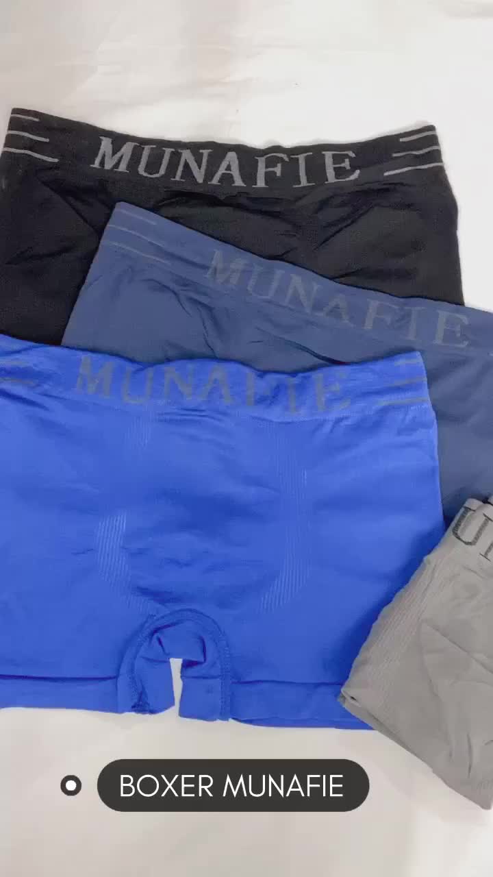 Celana Pendek Boxer Munafie Pria Dewasa Motif Cowok Katun Karet Fit Nyaman
