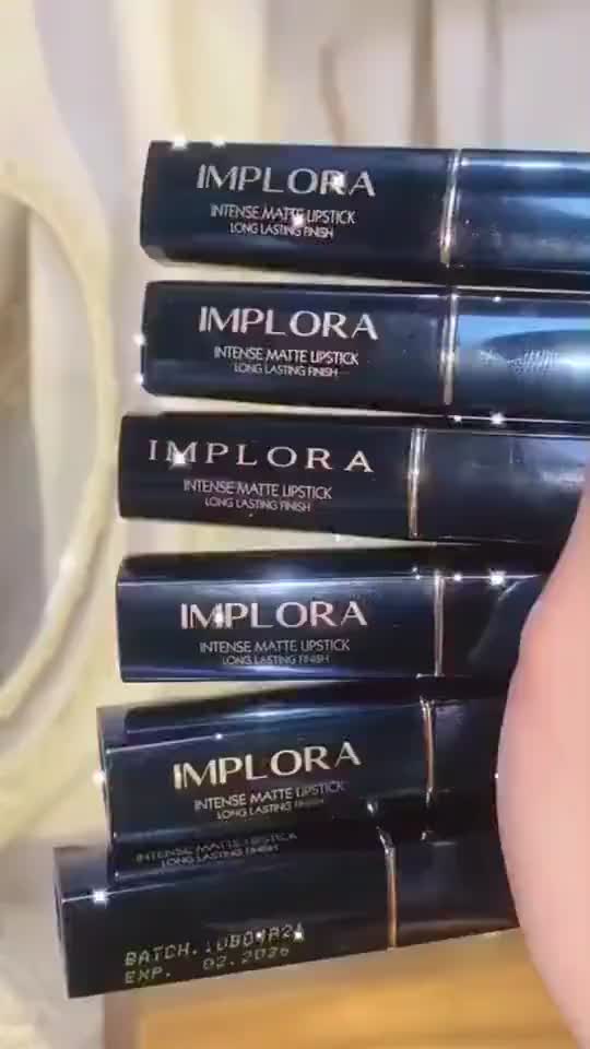 implora intense matte lipstick 3.5gr lipstik matte long lasting,BPOM,original,tahan lama & halus Lips Gloss