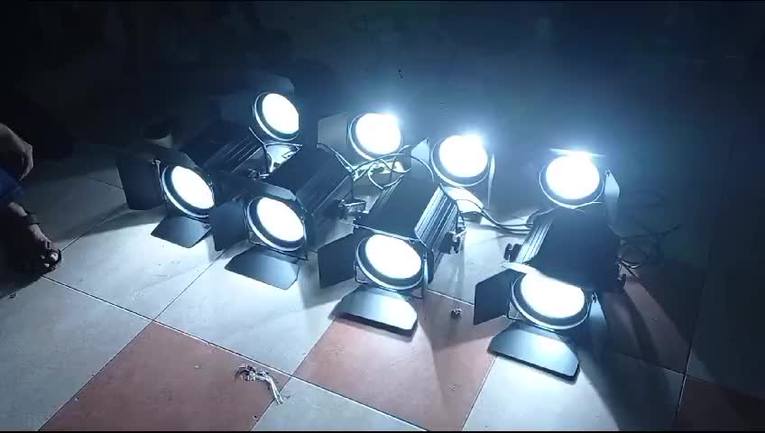 Lampu Fresnel COB 200W 2 in 1 warn white dan white