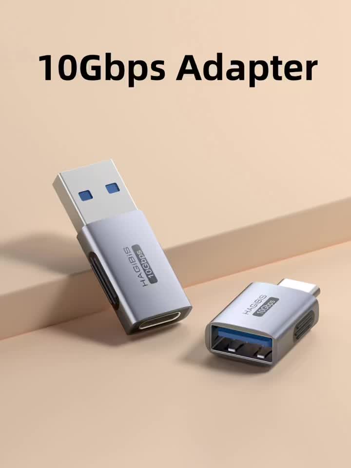 HAGIBIS USB TO TYPE C OTG ADAPTER 10Gbps HIGH SPEED DATA TRANSFER