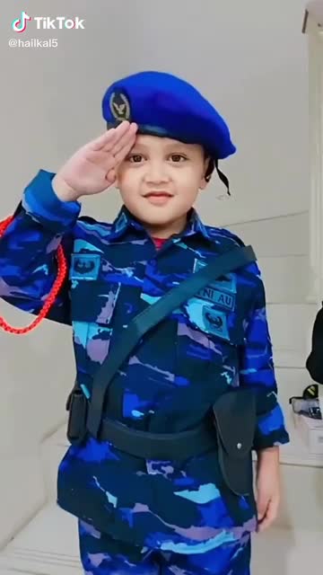 BAJU LORENG TNI AURI ANAK , BAJU TNI AURI LORENG ANAK