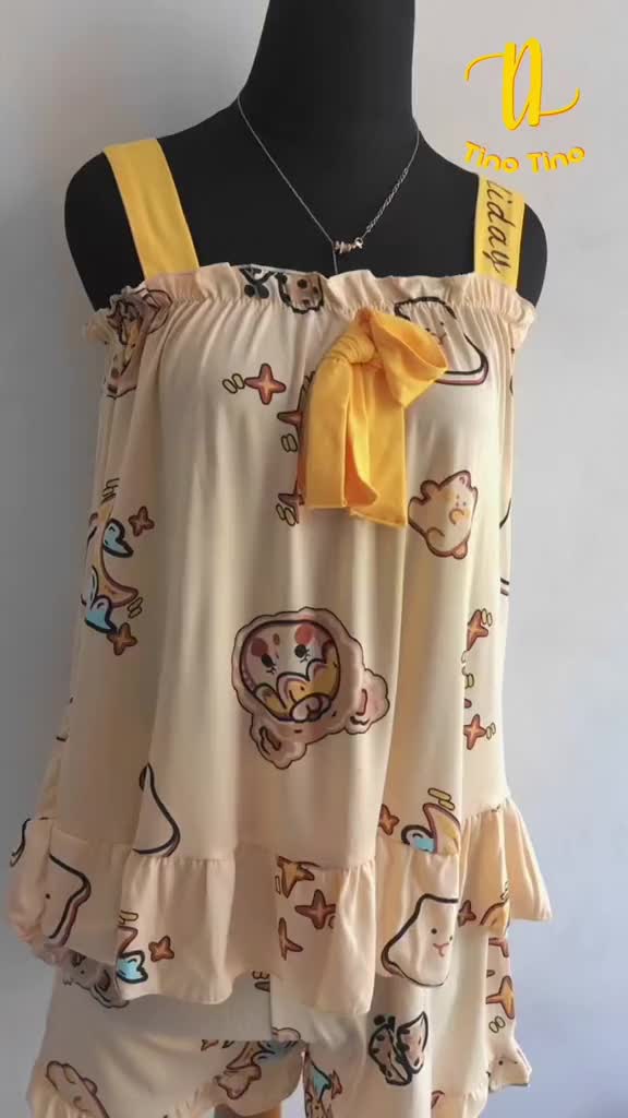 CIJI Piyama Set / Setelan Piyama Pendek Model Rompi Berbagai Macam Motif