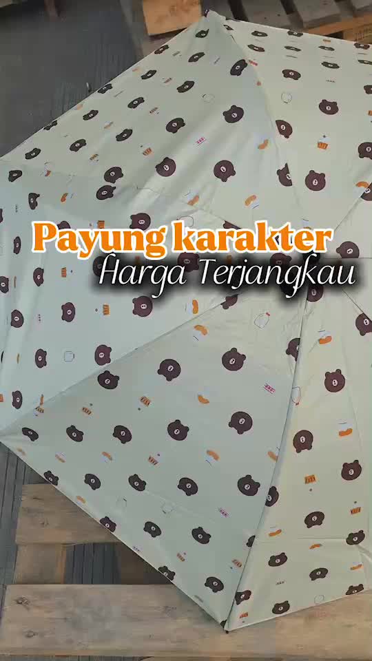 Payung Manual Anti UV payung karakter payung mudah di bawa kemana saja dan kokoh