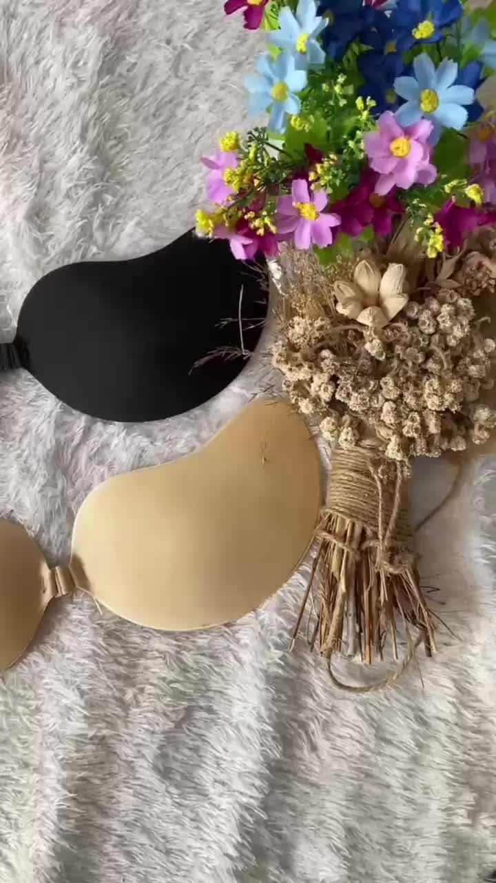 Smartcollection BR1352 Bra top Tempel Sayap Kait Tengah Bh Pad Foam Silicone Busa Sepasang Super Nyaman Cup Padding Bikini