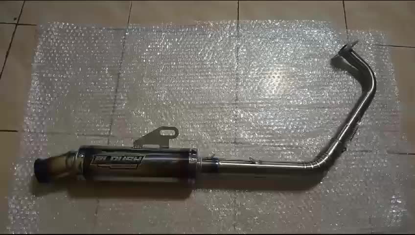 knalpot tipe salemba selincer full ungu pelangi original ALPUSH pnp motor VARIO BEAT SCOOPY MIO AIROX PCX N-MAX DAN SEGALA MATIC LAINNYA Motorcycle