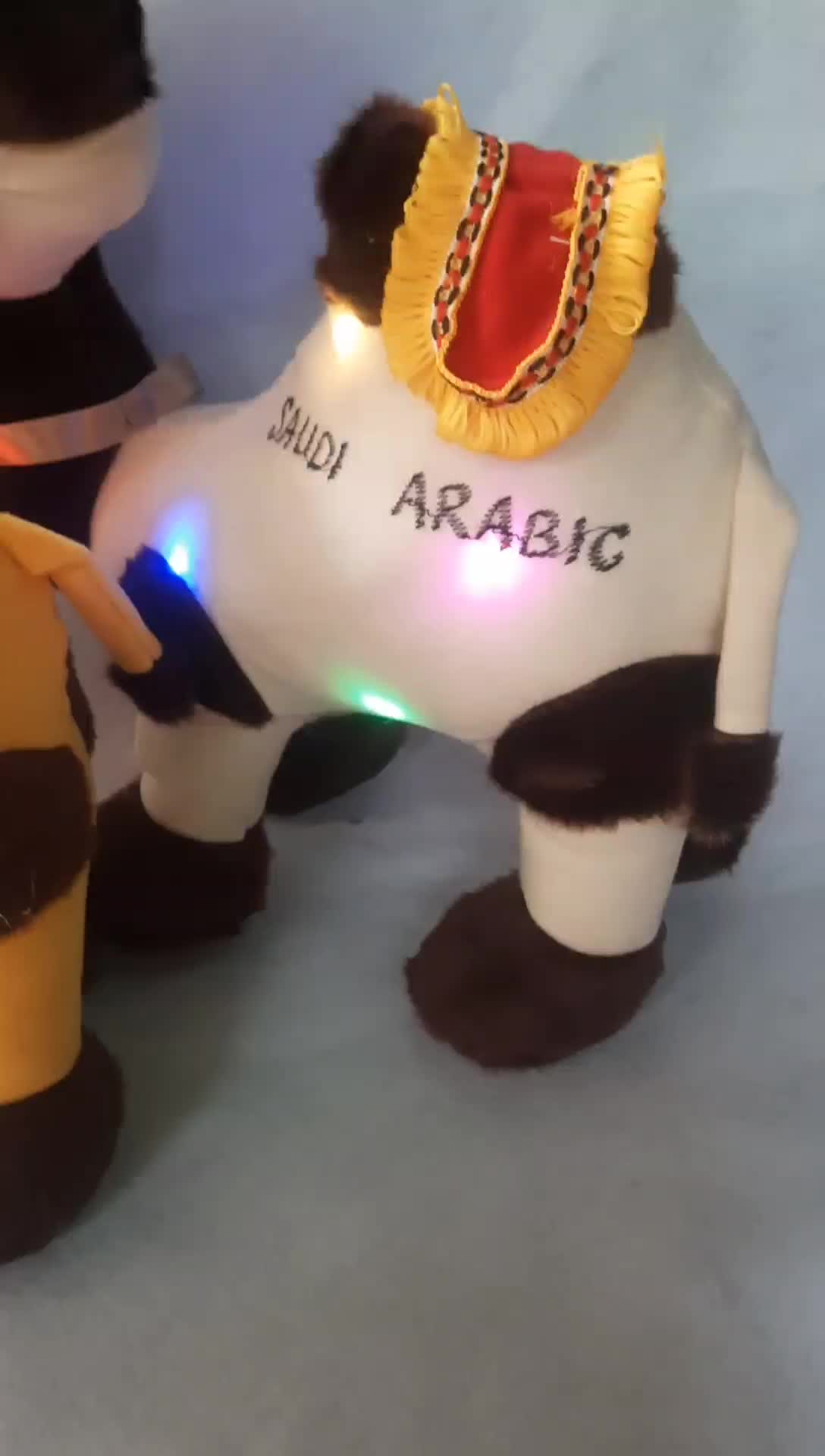 Boneka Unta Saudi Arabia LED 40 cm hanya lampu saja//oleh-oleh haji dan umroh