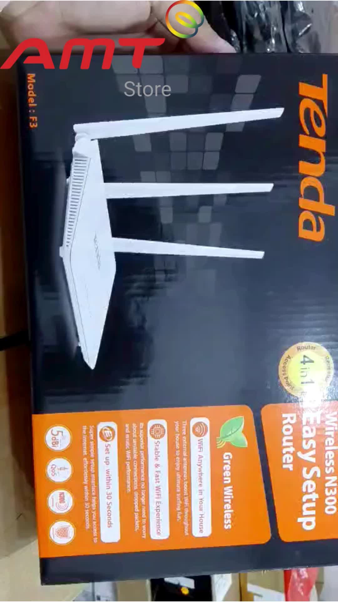 Tenda F3 Wireless Router 300Mbps 3 Antena