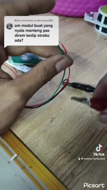 Modul lampu strbo statis rem kedip