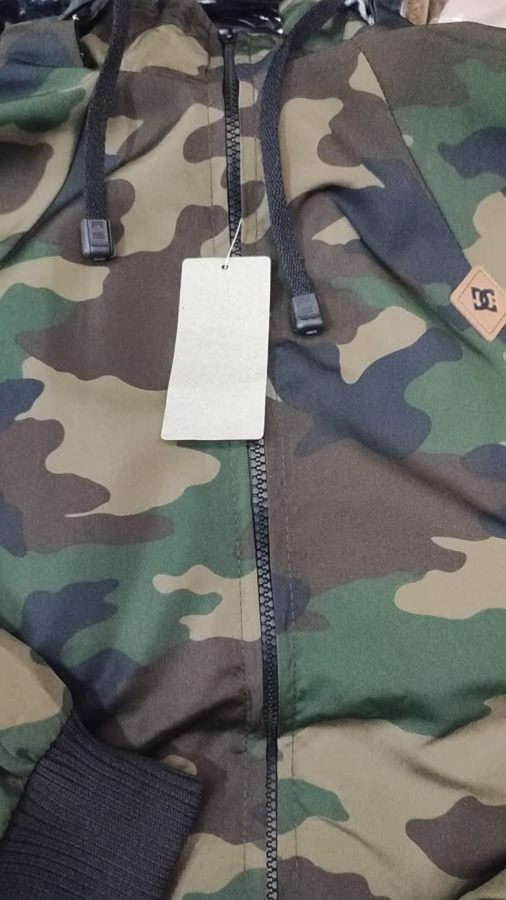 Jaket Parasut Bolak-balik Pria Jacket Loreng Army 2in1 Jaket Bb Dc Cwo