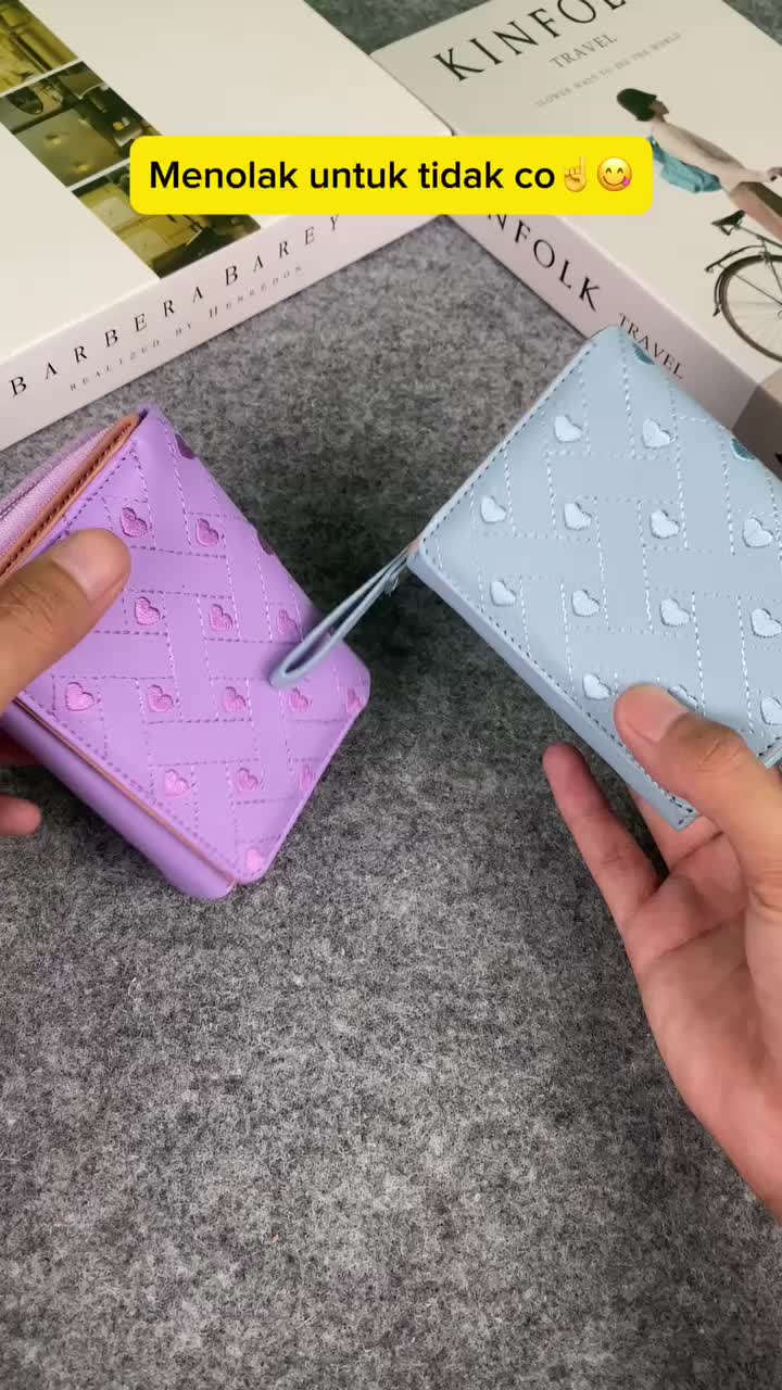 Dompet Mini Wanita Lucu Dompet Lipat Aurora Dompet Koin & Uang - By HANA